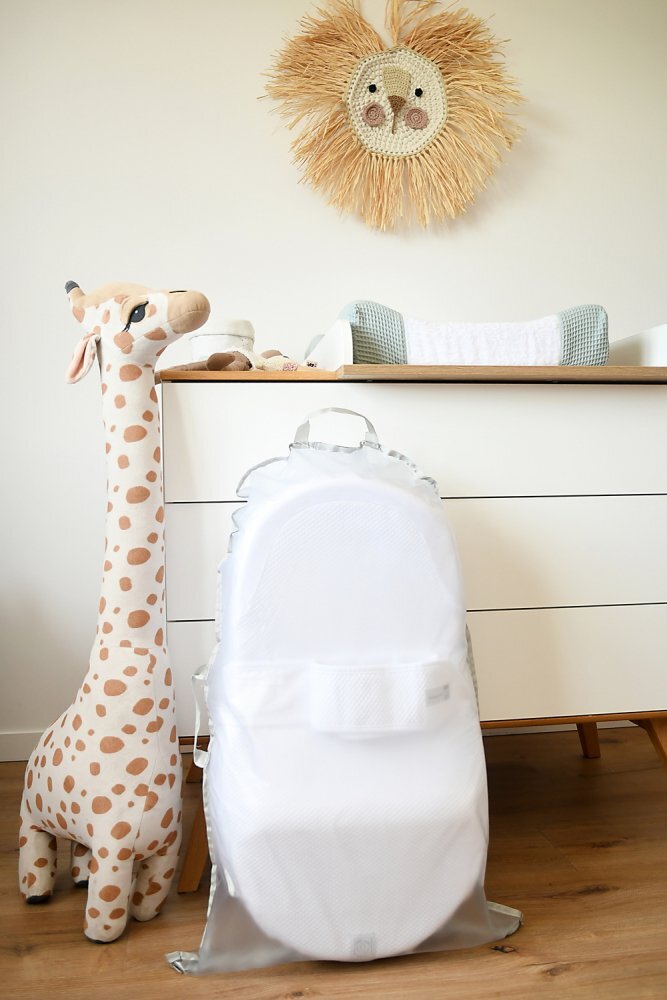 Red Castle Baby nest ergonomic Cocoonababy Flori de bumbac