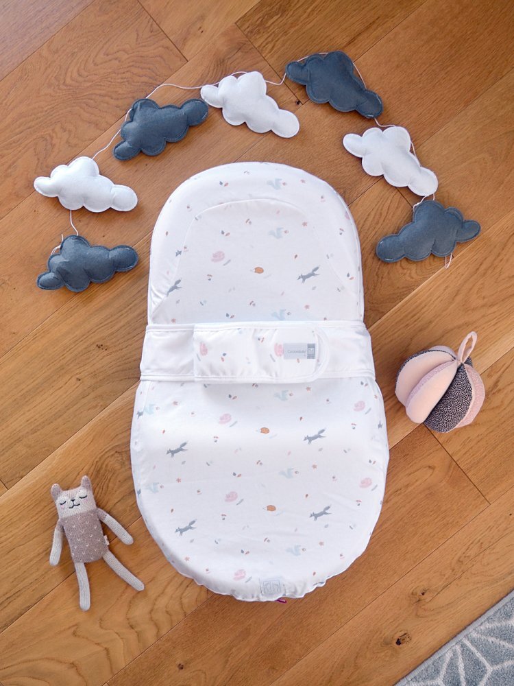 Red Castle Baby nest ergonomic Cocoonababy Happy fox