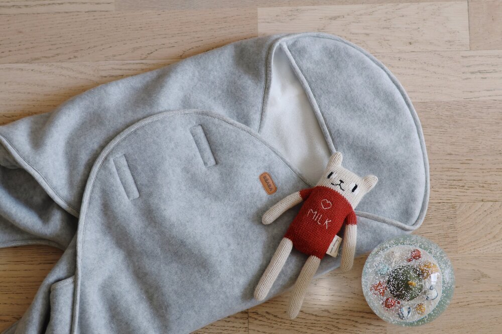 Red Castle Paturica de infasat BabyNomade 0-6 luni Heather Grey