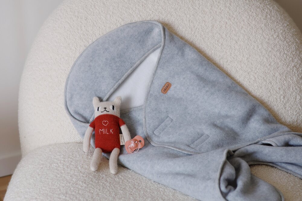 Red Castle Paturica de infasat BabyNomade 0-6 luni Heather Grey