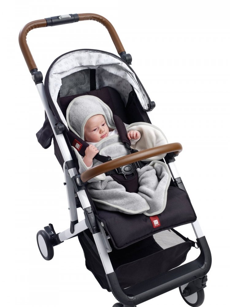 Red Castle Paturica de infasat BabyNomade 0-6 luni Heather Grey
