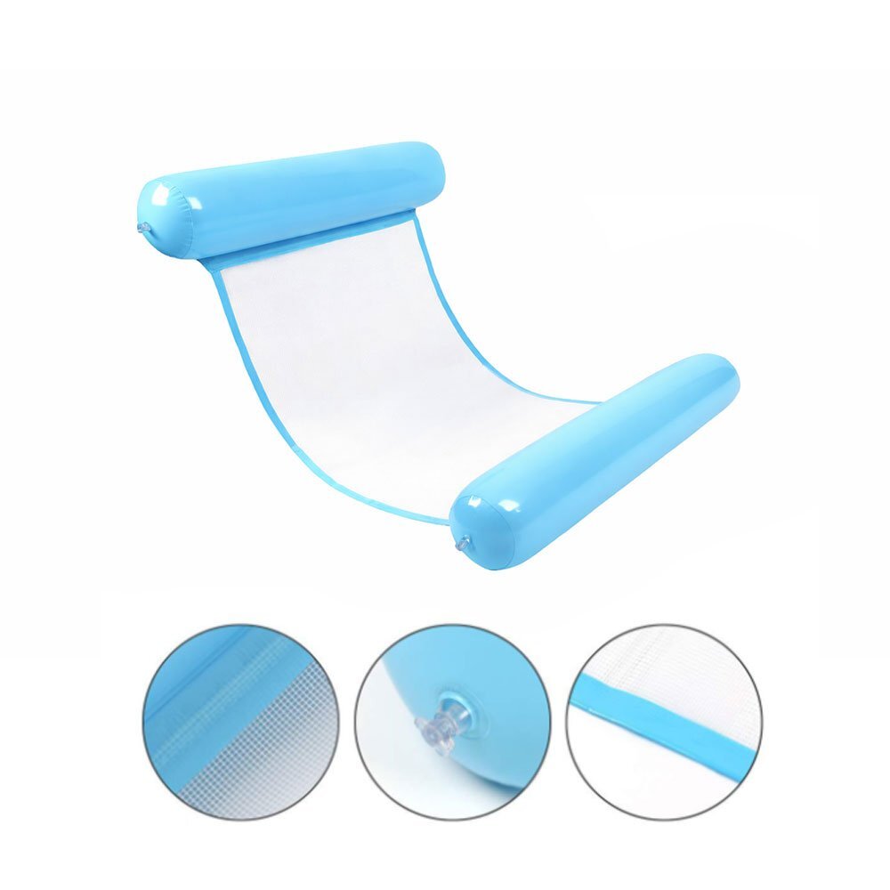 Redline Saltea gonflabila tip hamac suport plutitor piscina sezlong apa confortabil material pvc 120x70 cm Albastru