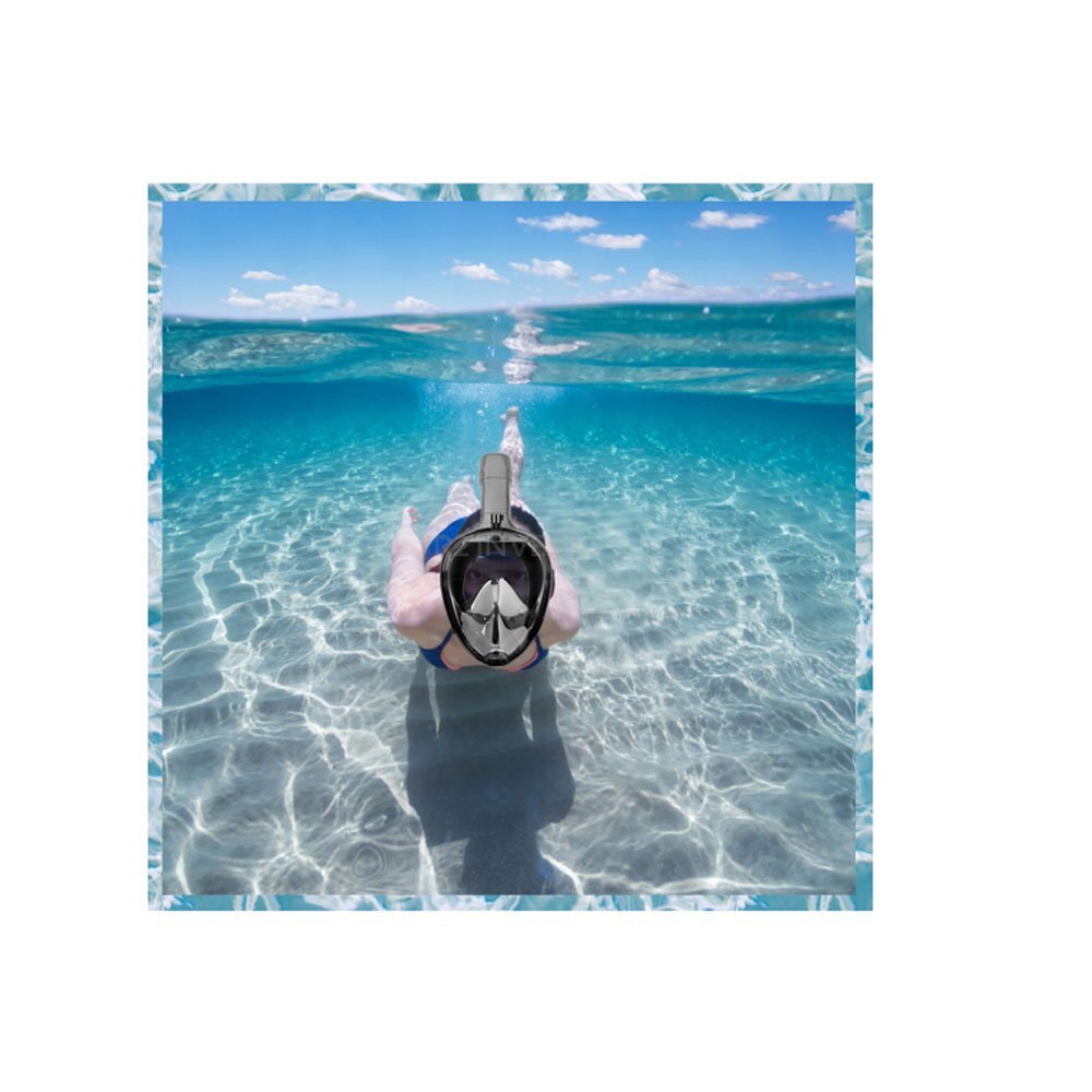Redline Set snorkeling masca full face tub de respiratie sac de depozitare dopuri pentru urechi garnitura suplimentara suport pentru camera GoPro pliabila