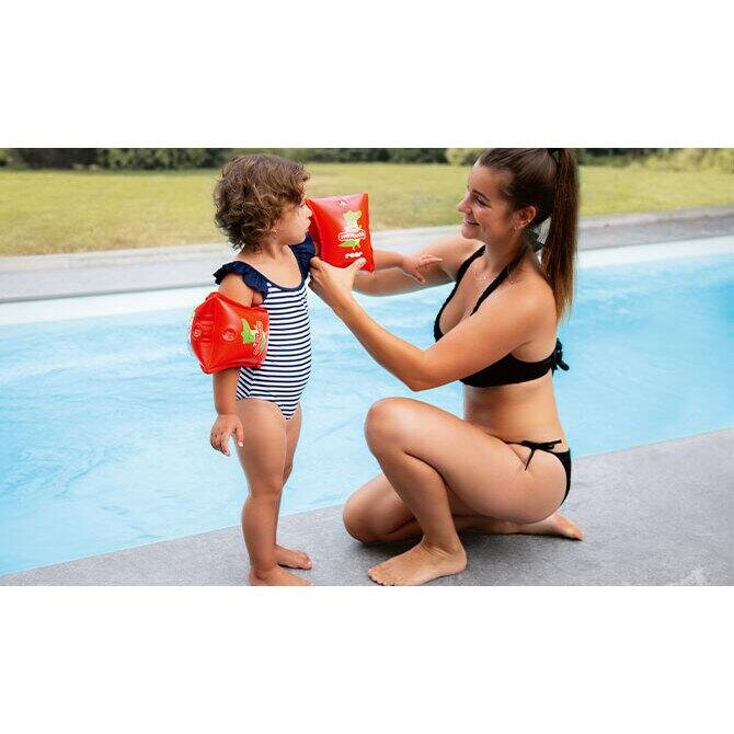 REER Aripioare de inot pentru copii 1-6 ani rosu MySwimBuddy Armbands