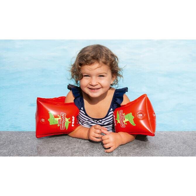 REER Aripioare de inot pentru copii 1-6 ani rosu MySwimBuddy Armbands
