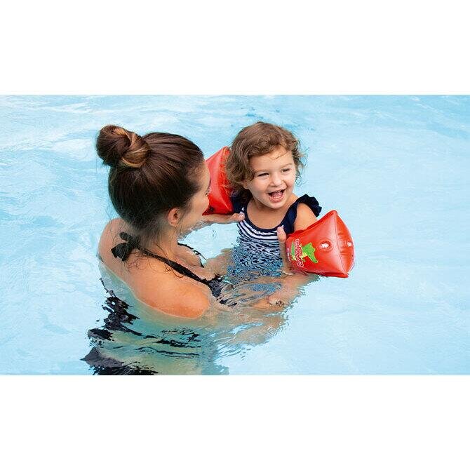 REER Aripioare de inot pentru copii 1-6 ani rosu MySwimBuddy Armbands