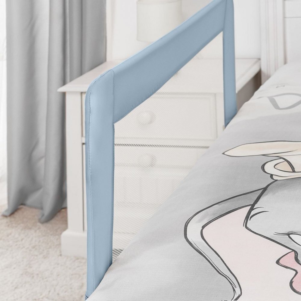 REER Bariera de protectie anticadere pat copii lungime 100 cm albastru-gri Sleepn Keep