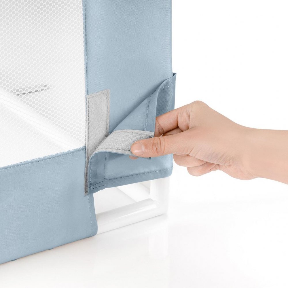 REER Bariera de protectie anticadere pat copii lungime 100 cm albastru-gri Sleepn Keep