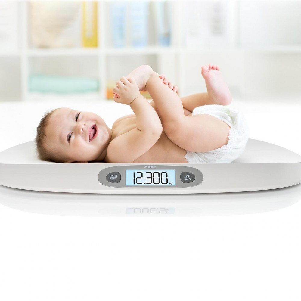 REER Cantar digital pentru bebelusi BabyCare pana la 25 kg ecran iluminat 0+ luni