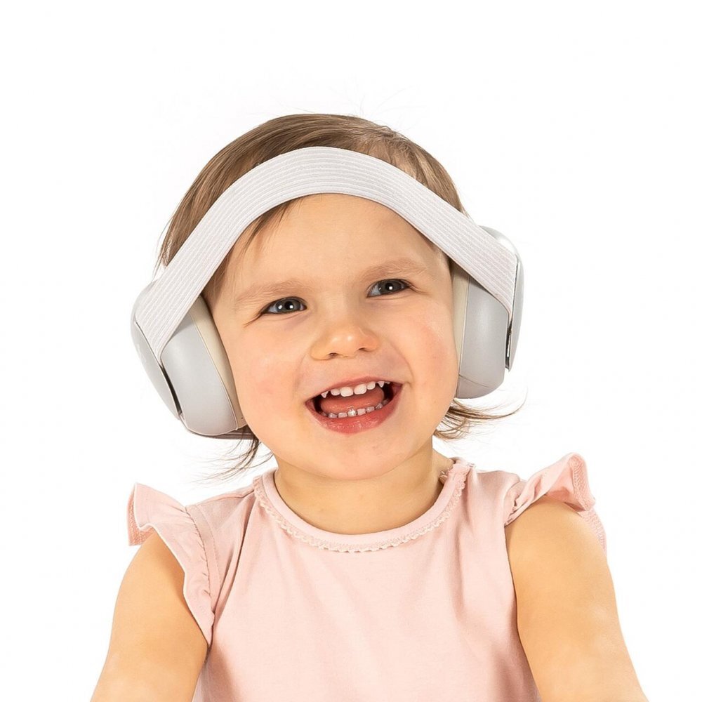 REER Casti antifonice pentru bebelusi 12+ luni gri SilentGuard Baby 53261