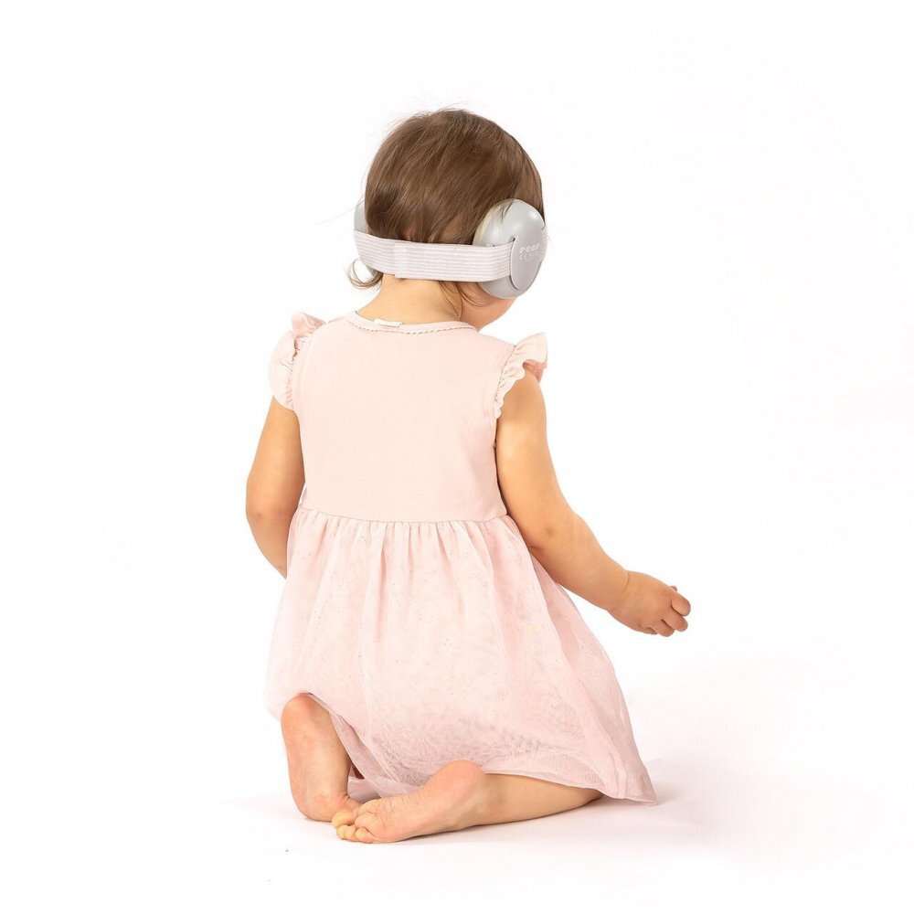 REER Casti antifonice pentru bebelusi 12+ luni gri SilentGuard Baby 53261