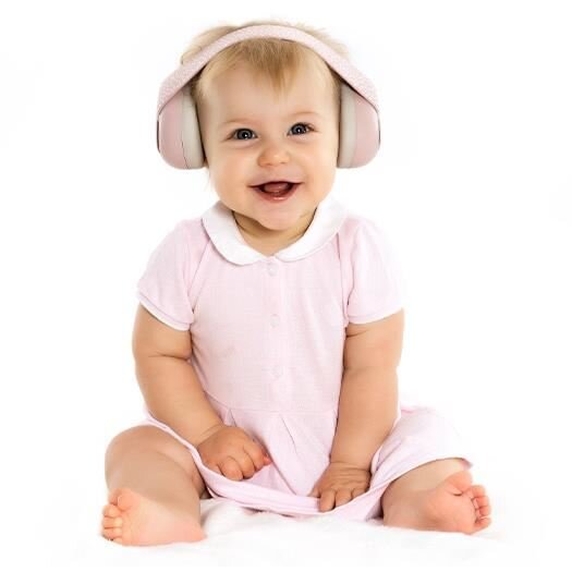 REER Casti antifonice pentru bebelusi 12+ luni roz SilentGuard Baby 53074