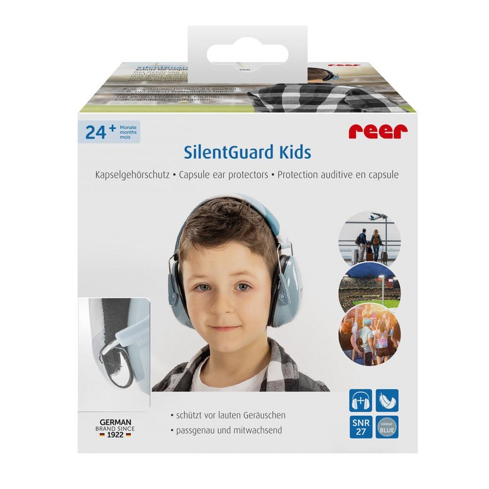 REER Casti antifonice pentru copii SNR 27 SilentGuard Kids albastru