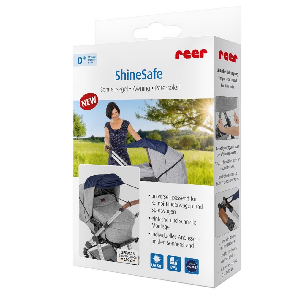 REER Copertina ShineSafe pentru protectie solara UV 50+ model universal bleumarin