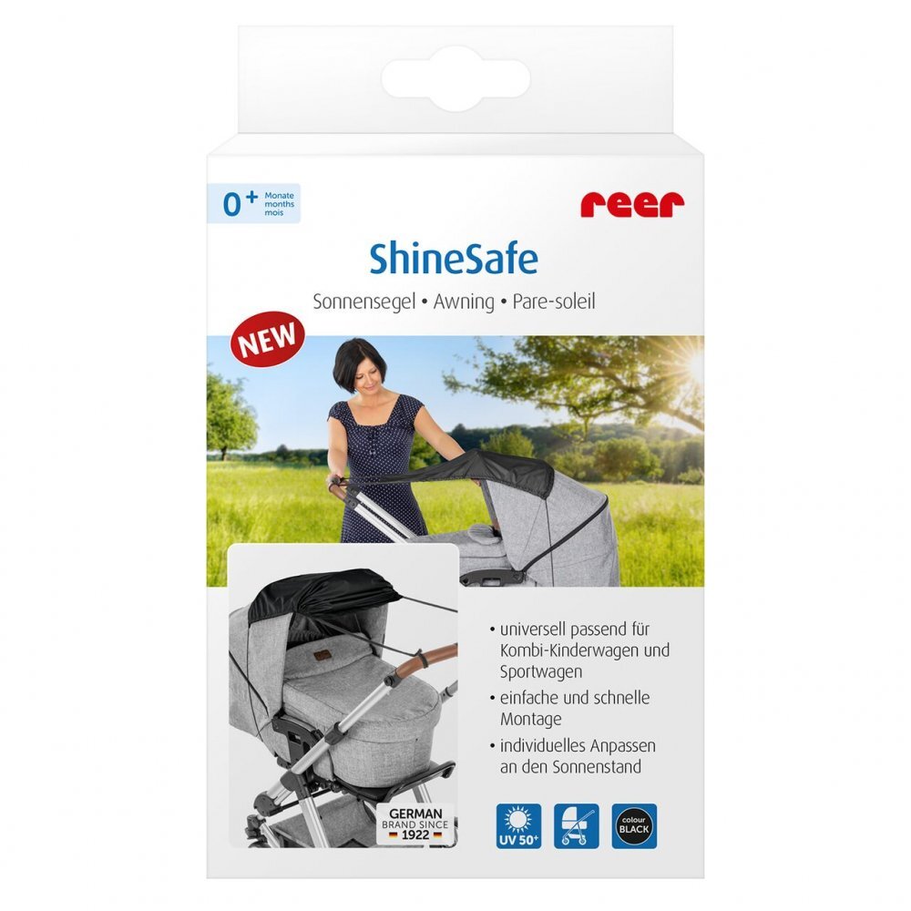 REER Copertina ShineSafe pentru protectie solara UV 50+ model universal negru