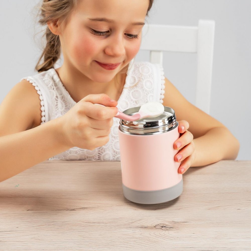 REER Cutie termica pentru mancare ColourDesign otel inoxidabil vidat 300 ml roz