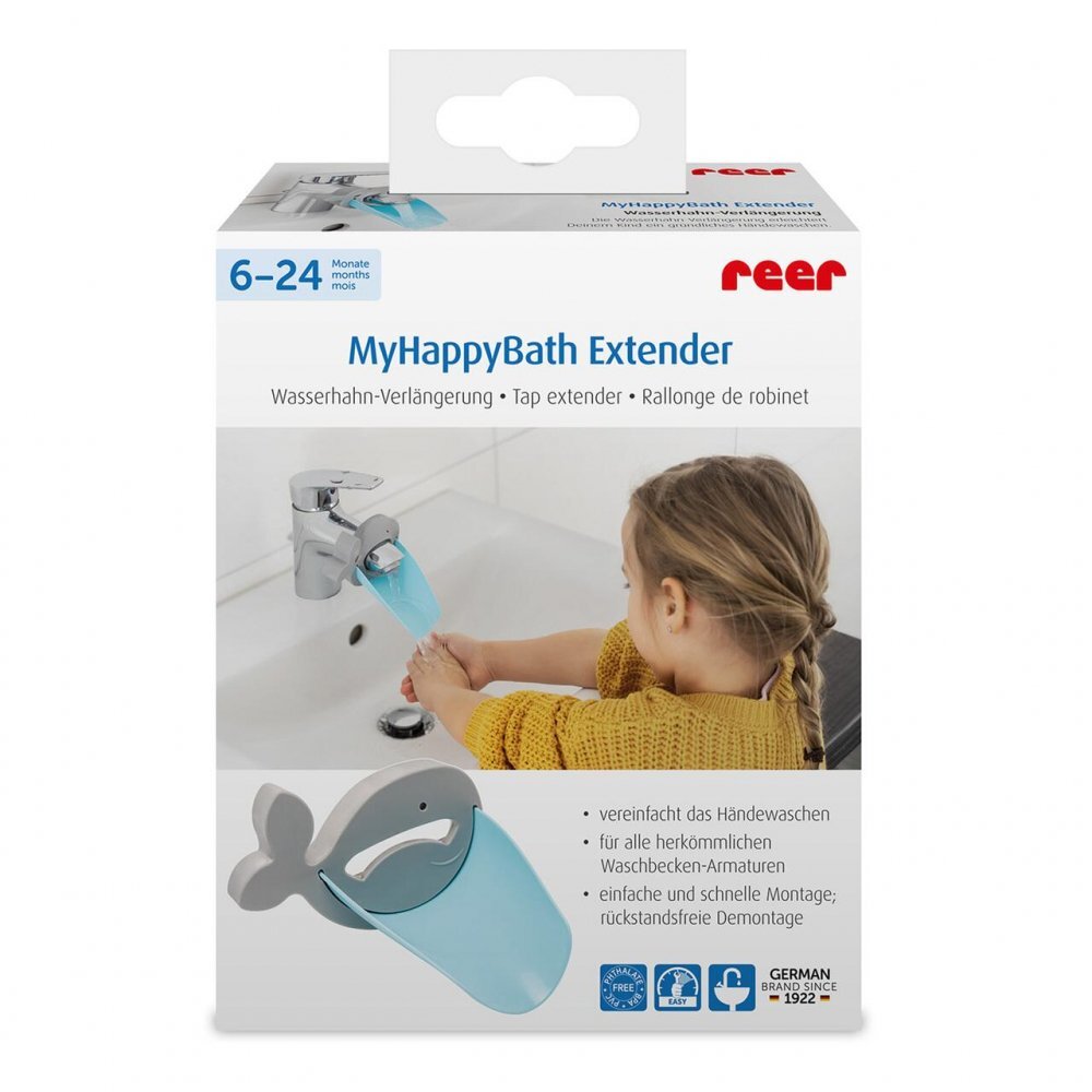 REER Extensie pentru robinet de apa MyHappyBath Extender flexibila fara BPA 6+ luni