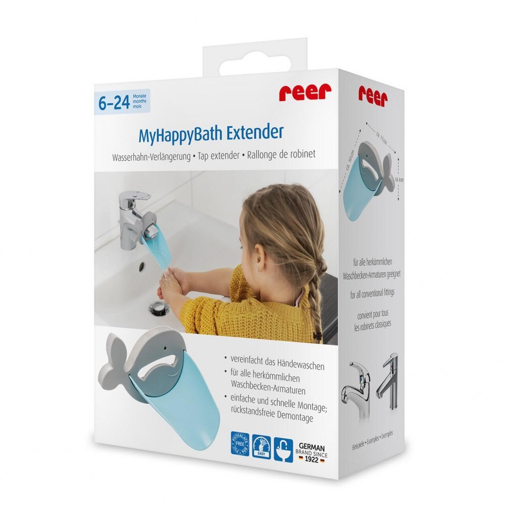 REER Extensie pentru robinet de apa MyHappyBath Extender flexibila fara BPA 6+ luni