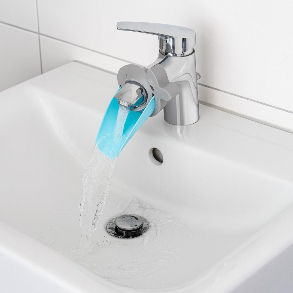 REER Extensie pentru robinet de apa MyHappyBath Extender flexibila fara BPA 6+ luni