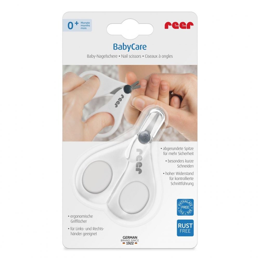REER Forfecuta unghii bebelusi varf bont otel inoxidabil fara ftalati BabyCare 81060