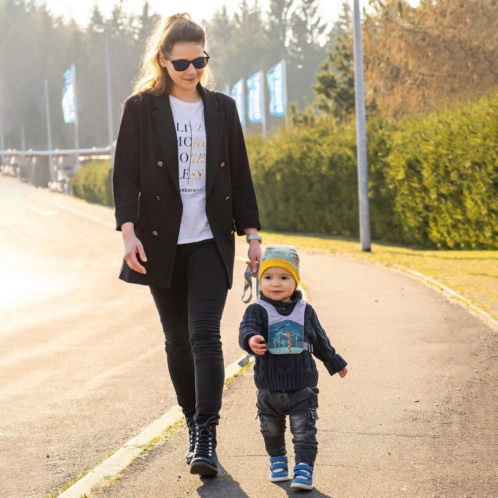 REER Ham de siguranta si mers pentru bebelusi reglabil cu frau de ghidare detasabil Travelkid Go