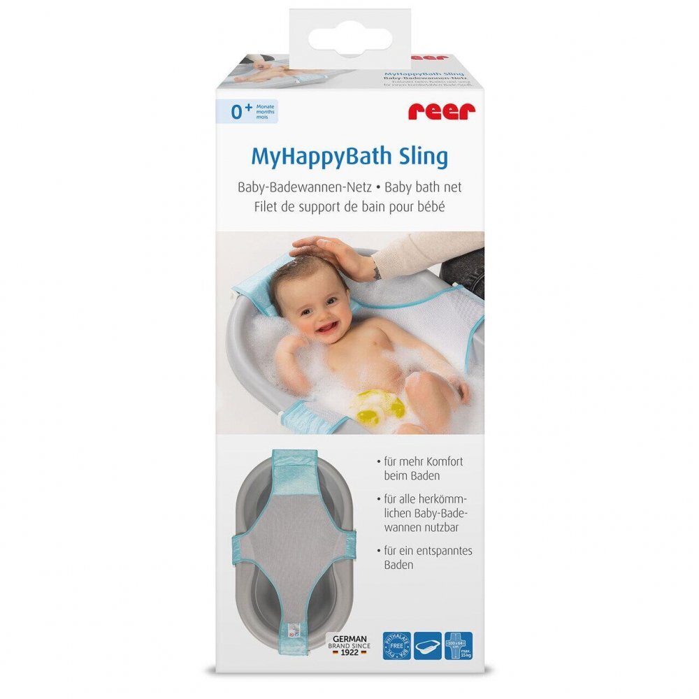 REER Hamac de baie pentru cadita bebelusului MyHappyBath Sling reglabil