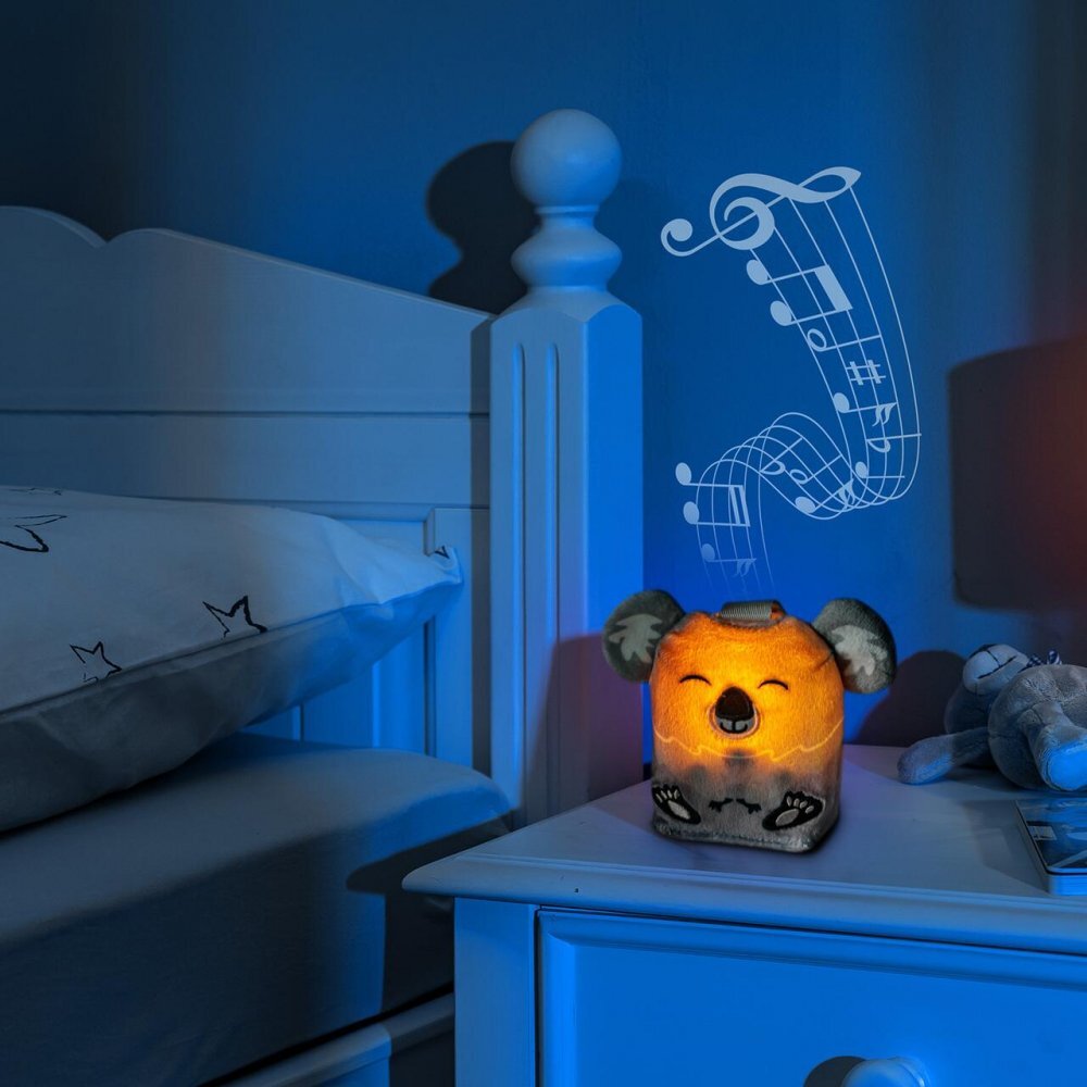 REER Jucarie din plus pentru somn Sleepy Koala cu lumina de veghe si muzica pentru bebelusi
