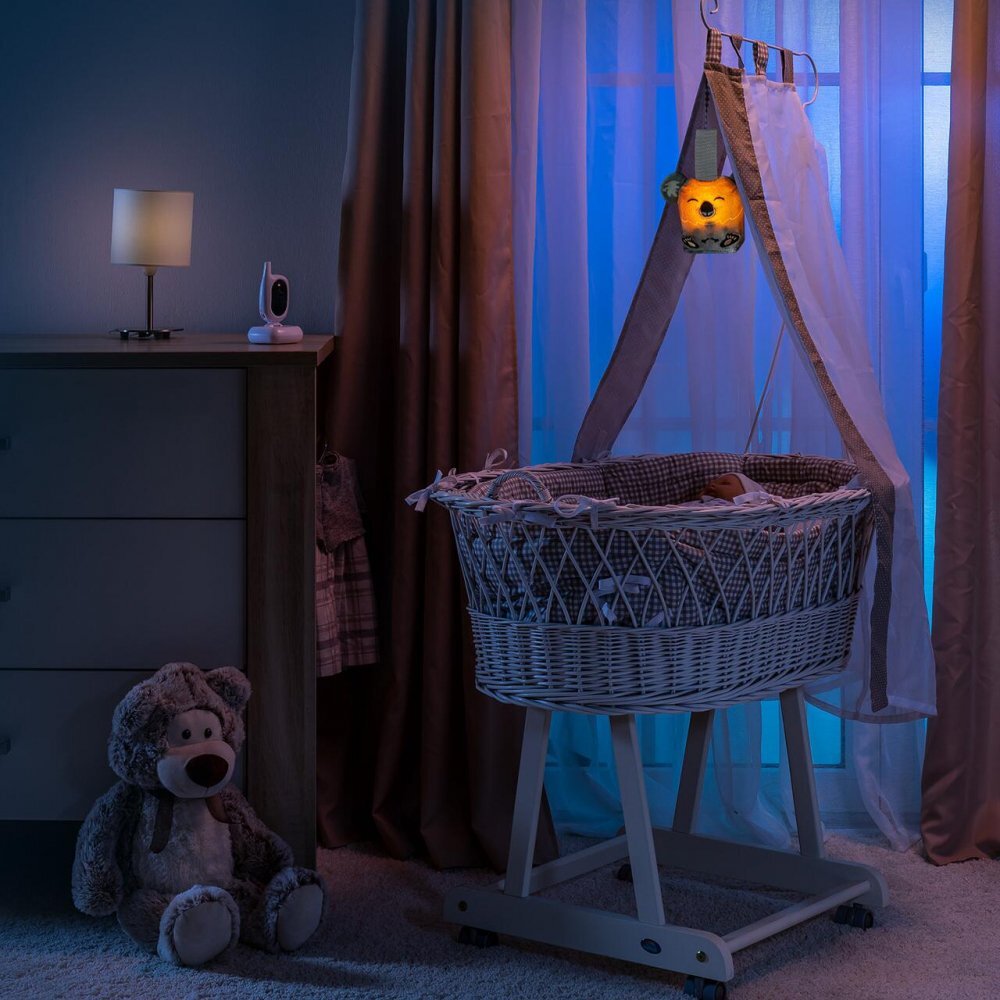REER Jucarie din plus pentru somn Sleepy Koala cu lumina de veghe si muzica pentru bebelusi
