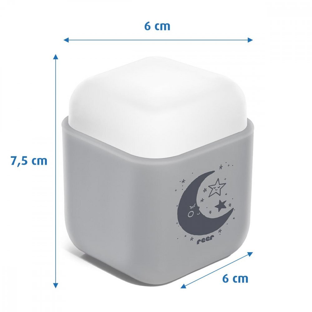 REER Lampa de noapte 2 in 1 SleepLight Gri deschis