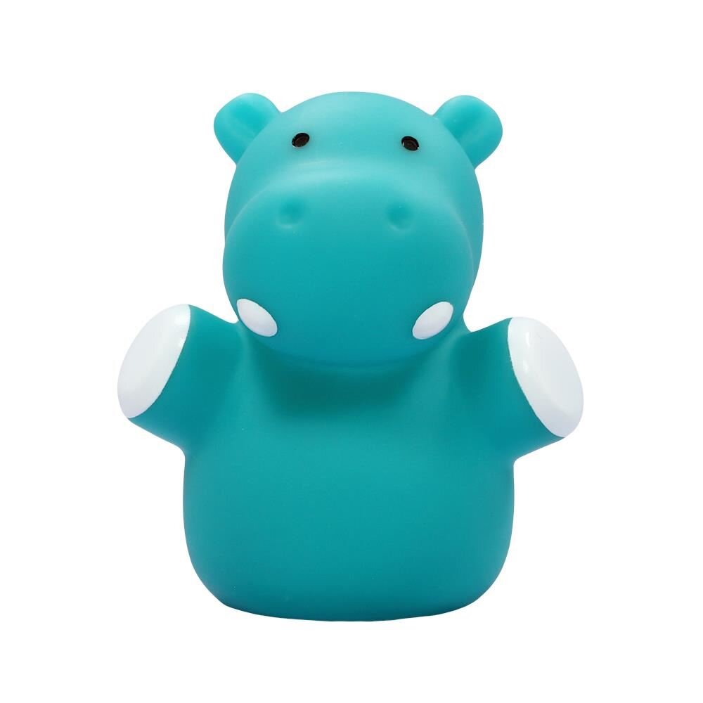 REER Lampa de veghe cu LED forma hipopotam albastru Lumilu Mini Zoo Hippo