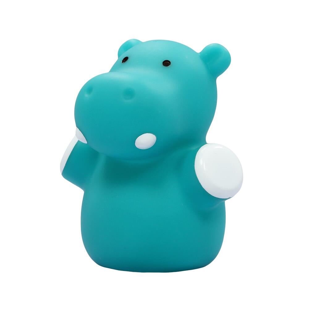 REER Lampa de veghe cu LED forma hipopotam albastru Lumilu Mini Zoo Hippo