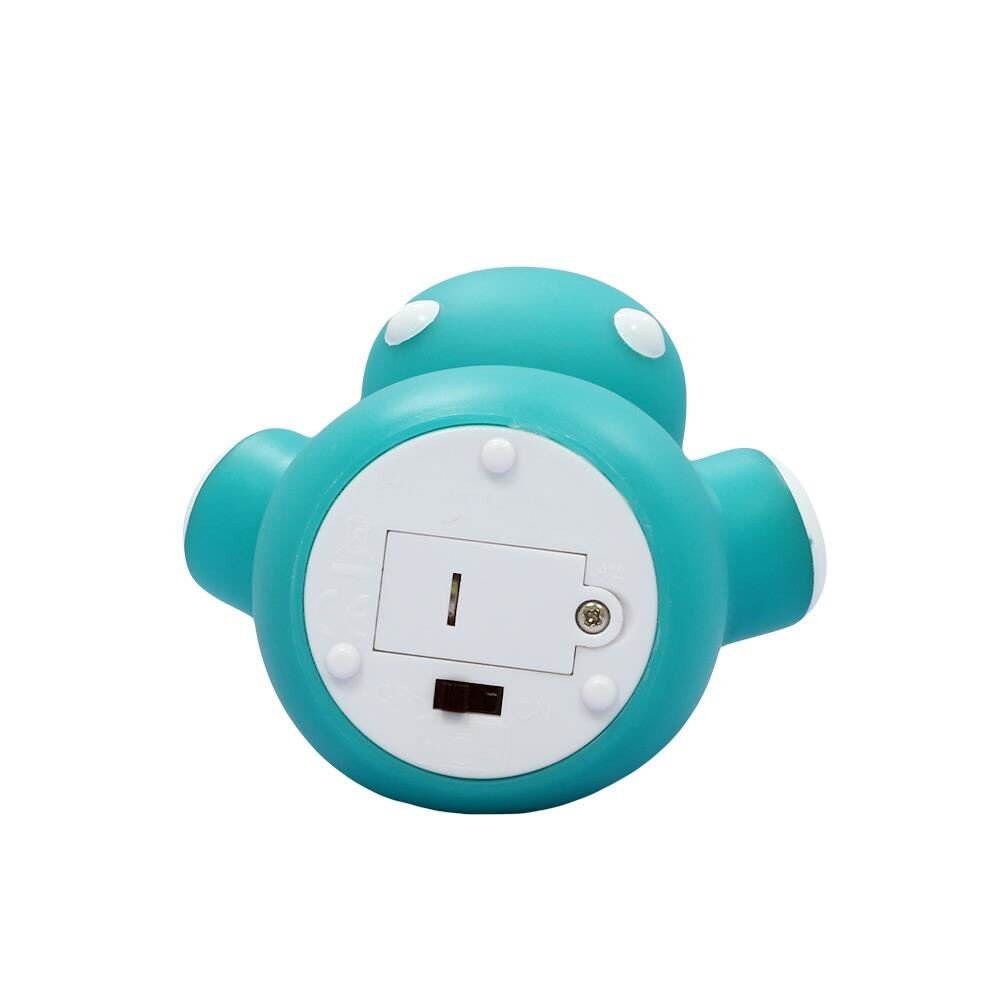REER Lampa de veghe cu LED forma hipopotam albastru Lumilu Mini Zoo Hippo