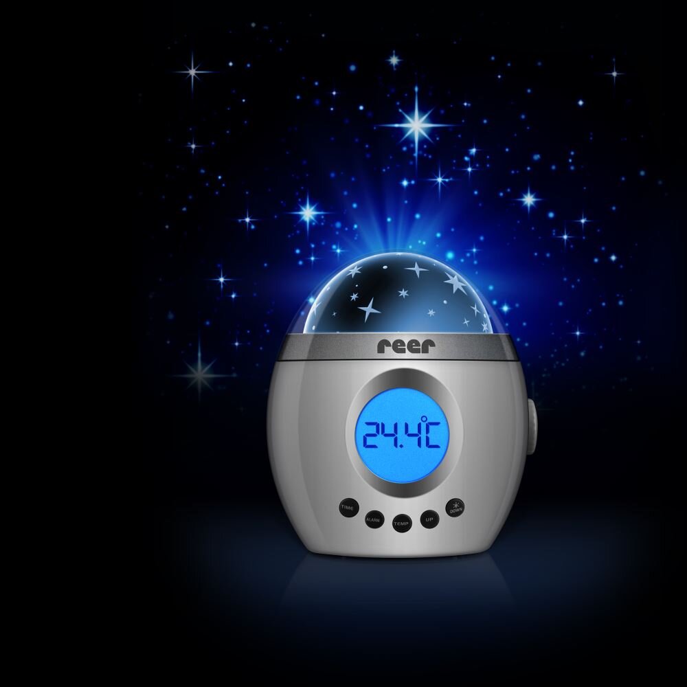 REER Lampa de veghe cu muzica si proiectie de stele MyMagicStarlight 52050
