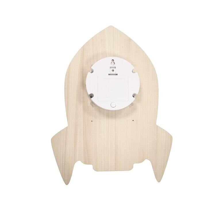 REER Lampa de veghe de perete cu led lumina reglabila si oprire cronometrata forma racheta Lumilu Silhouette Rocket