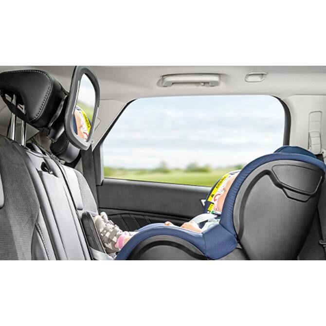 REER Oglinda de siguranta auto cu LED BabyView pentru monitorizare bebelusi
