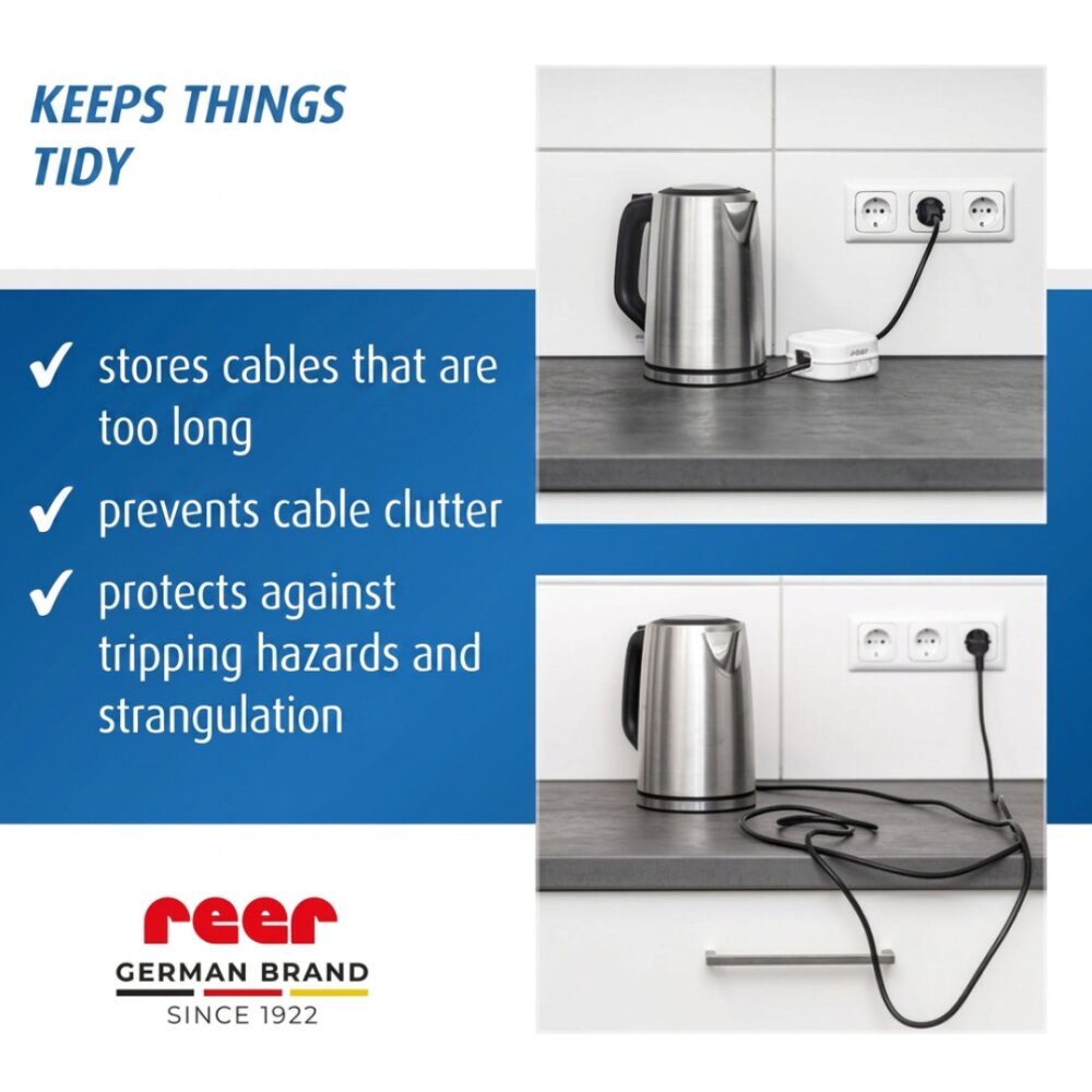 REER Organizator de cabluri cu protectie pentru copii CableGuard