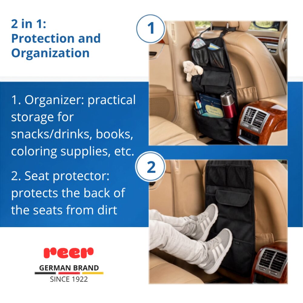 REER Organizator pentru spatarul scaunului auto TravelKid Tidy