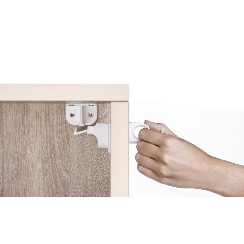 REER Pachet economic 4 incuietori magnetice pentru sertare si usi de dulapuri 51020