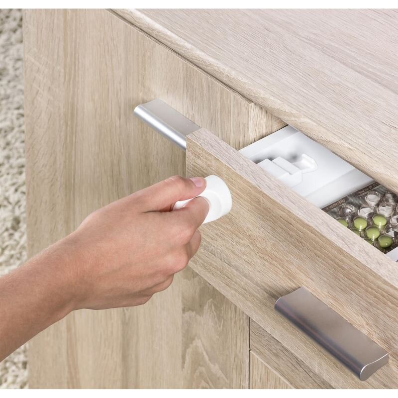 REER Pachet economic 4 incuietori magnetice pentru sertare si usi de dulapuri 51020