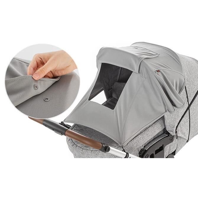 REER Parasolar premium pentru carucioare ShineSafe Premium protectie solara UPF 50+ Gri