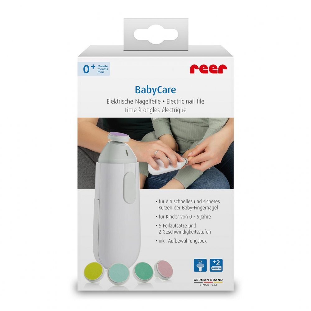 REER Pila electrica de unghii pentru copii si bebelusi 5 pile diferite BabyCare 81100