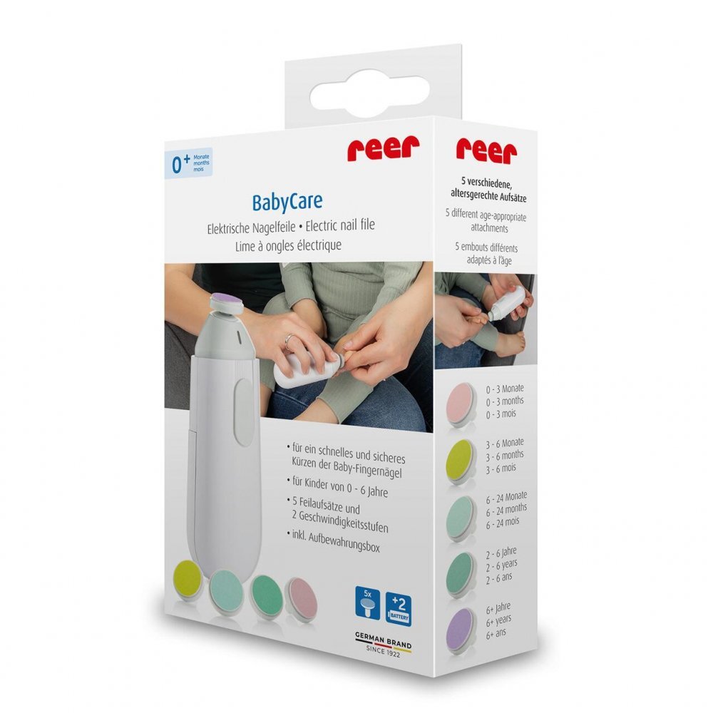 REER Pila electrica de unghii pentru copii si bebelusi 5 pile diferite BabyCare 81100