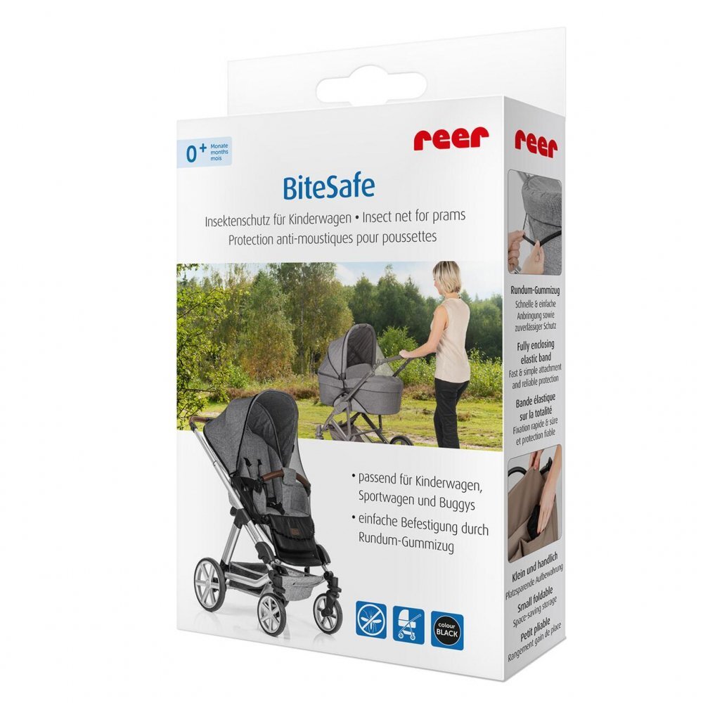 REER Plasa de insecte BiteSafe pentru carucior bebelusi black