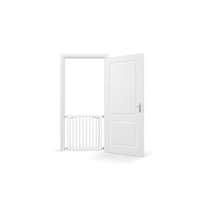 REER Poarta de siguranta pentru copii 75-81 cm extensibila metal alb Guardino