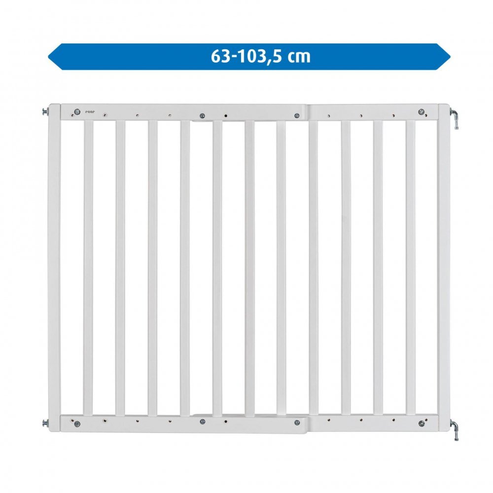REER Poarta de siguranta White de perete reglabila 63-1035 cm