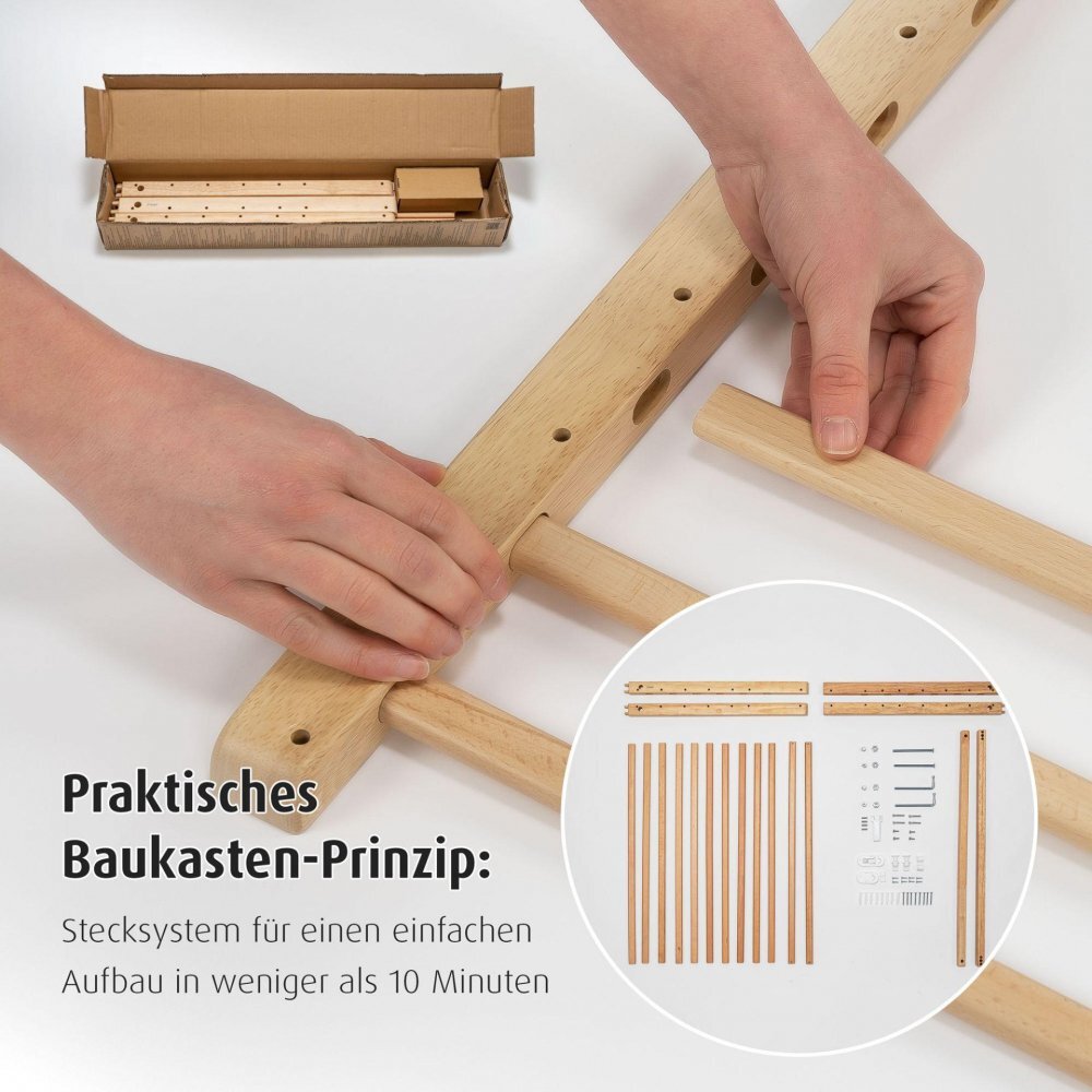 REER Poarta de siguranta Wooden de perete reglabila 63-1035 cm