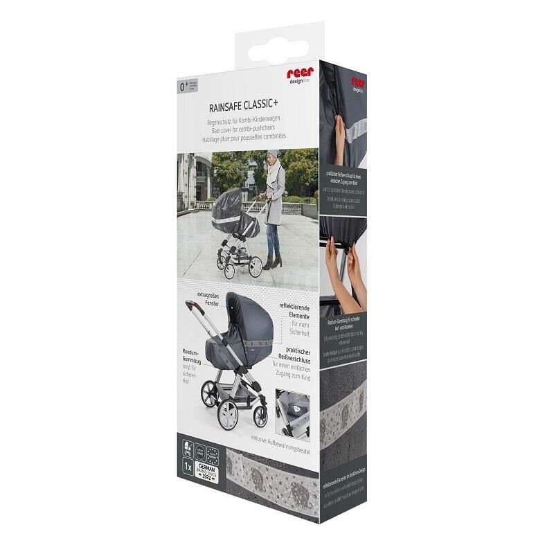 REER Protectie de ploaie universala cu fermoar pentru carucioare RainSafe Classic+ 84031