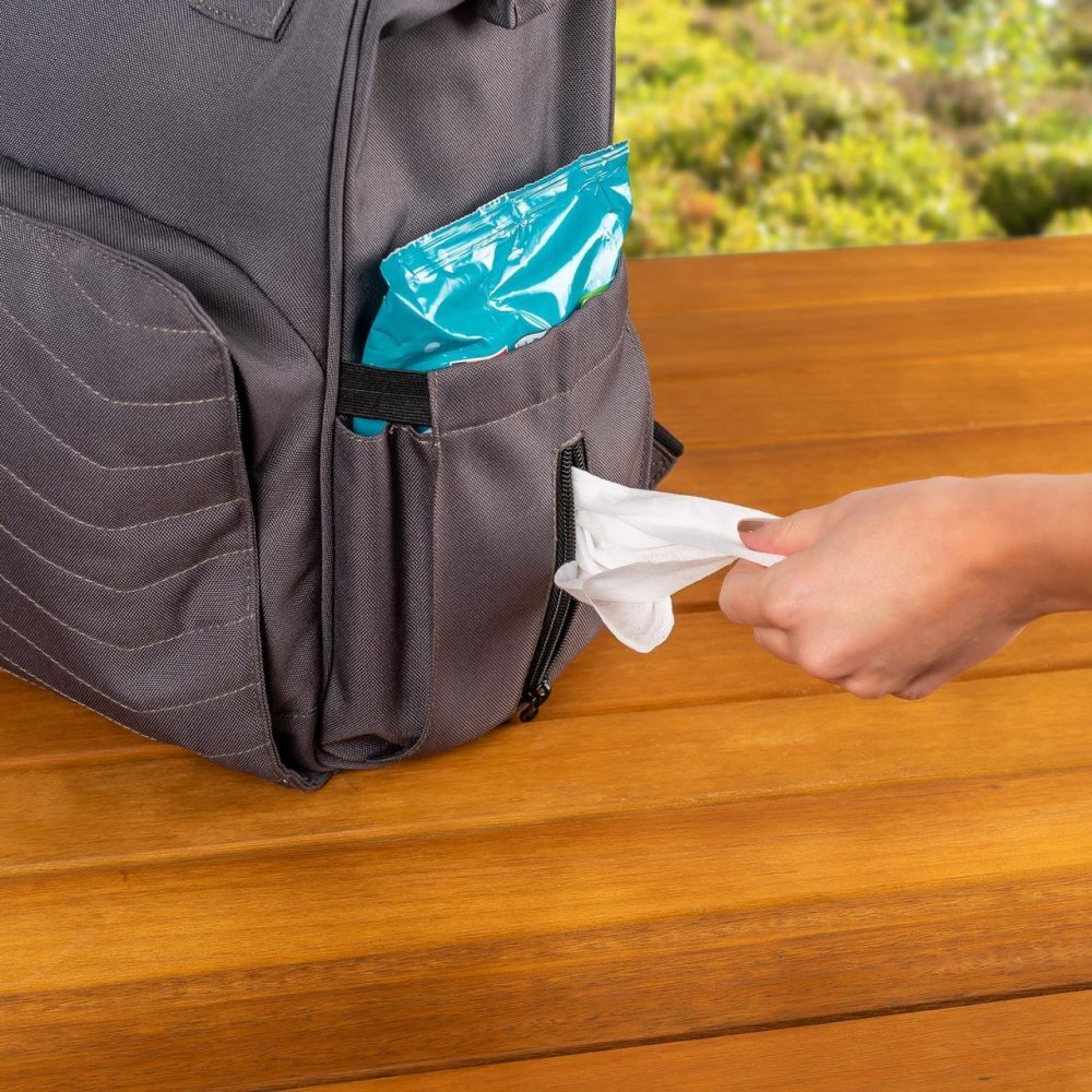 REER Rucsac multifunctional Growing cu aleza pentru schimbat scutecul Gri