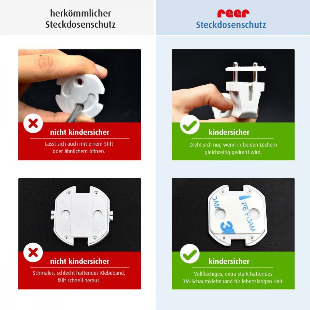 REER Set 10 protectii pentru priza 32030