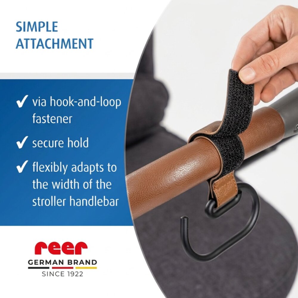 REER Set 2 carlige universale pentru carucior CarryHook
